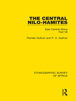 cover image of The Central Nilo-Hamites